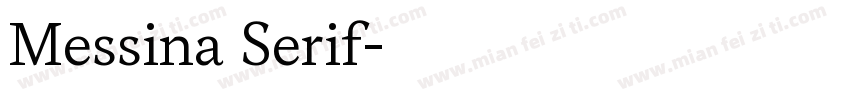 Messina Serif字体转换